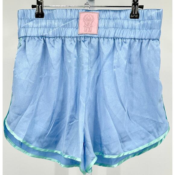We Are HAH Blue & Teal Silky Boxer Shorts Free People XL NWT - Picture 5 of 8